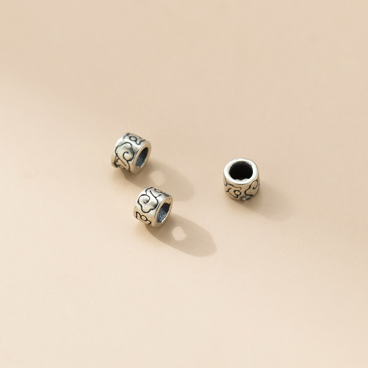 925 Silver Cloud Large Hole Be - Jewelry Making In La 评论和价格