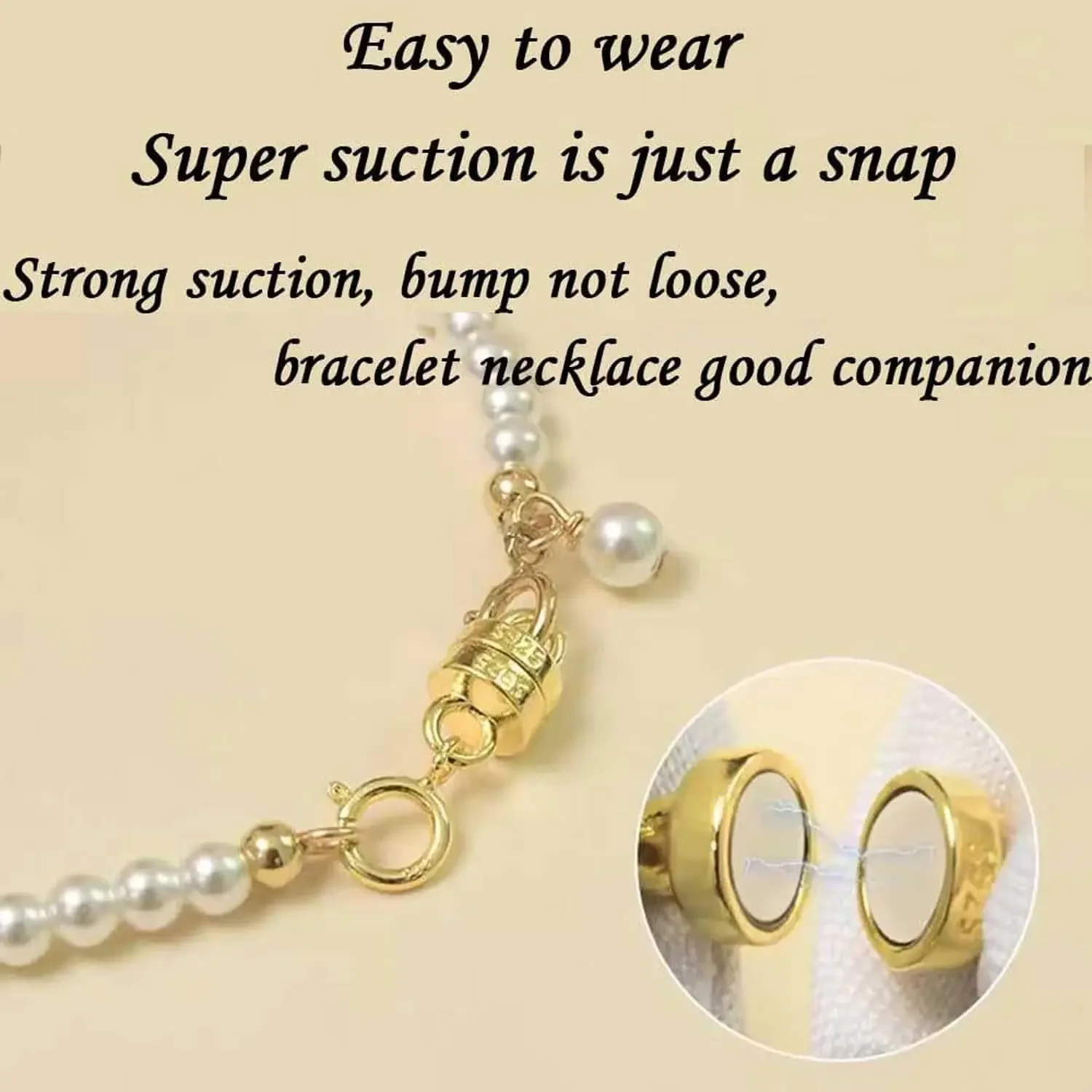 925 Silver Magnetic Necklace C - Lobster Clasp Silver 评论和价格