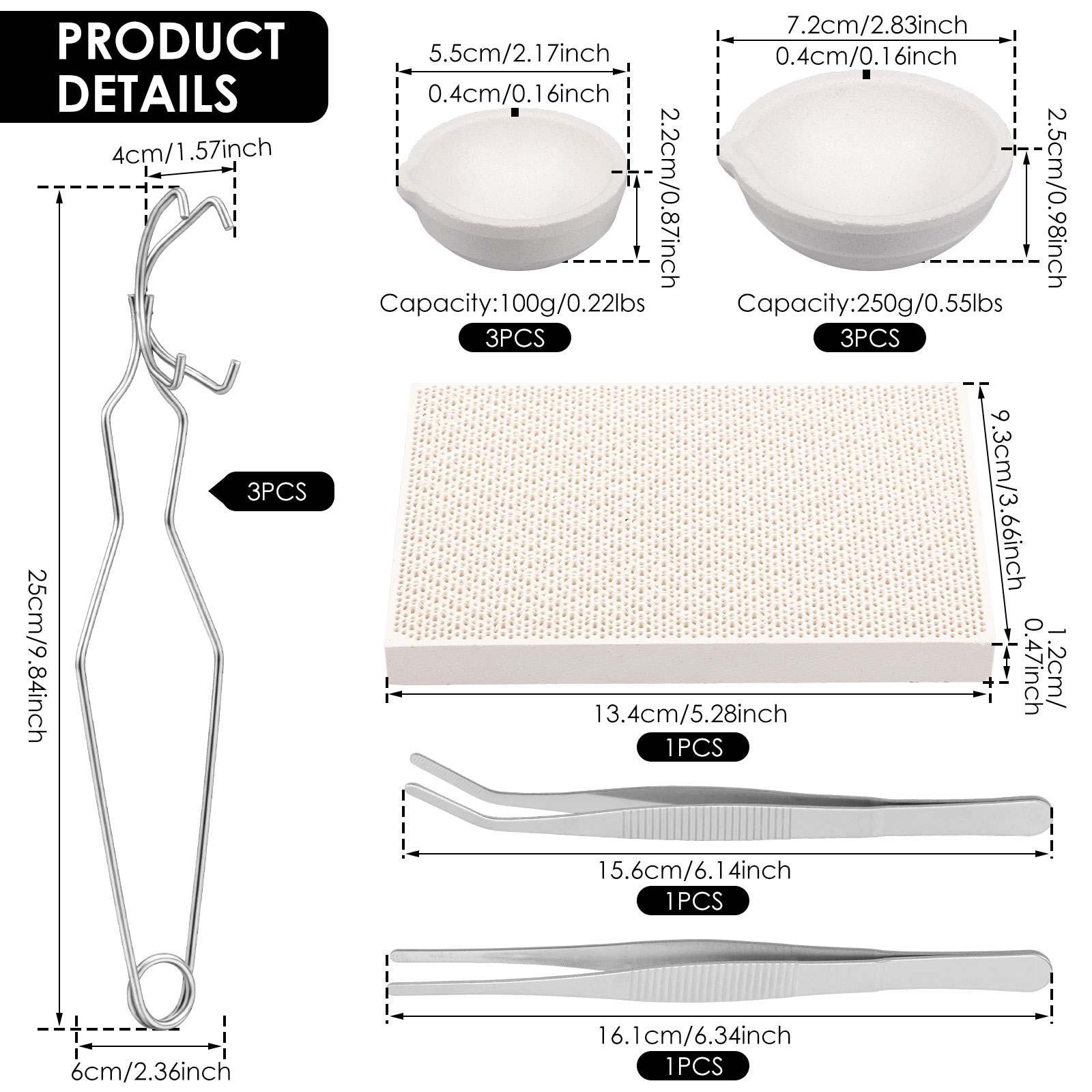 Crucible Set High Purity Torch - Jewelry Making Torch 评论和价格