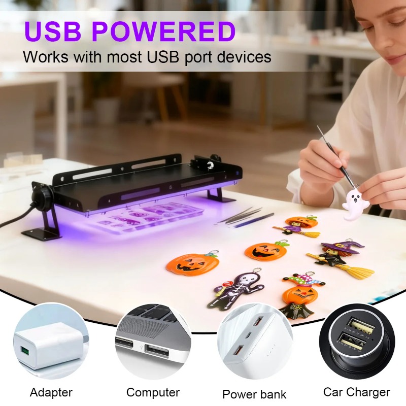 Ultra Bright LED UV Curing Lam - Jewelry Making Dc 评论和价格
