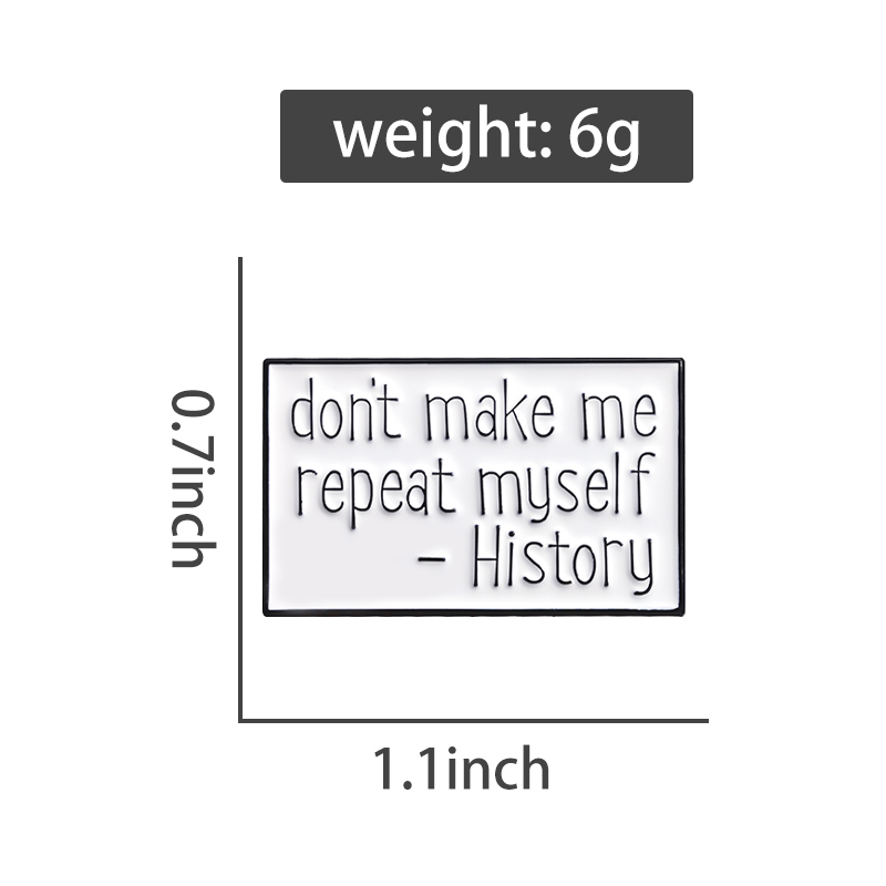 Funny Quotes Enamel Pins Custo - Jewelry Making History 评论和价格