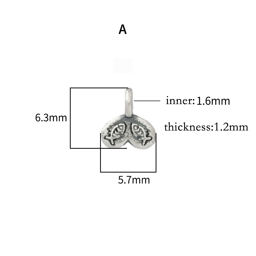 925 Sterling Silver Heart & Fi - Jewelry Making In La 评论和价格